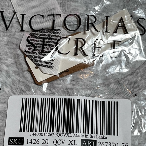 NWT PINK VS Cotton Short-Sleeve Tee - Picture 5 of 6